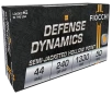 Fiocchi 44D500 Defense Dynamics 44RemMag 240gr Jacketed Hollow Point 50 Per Box 10 Case