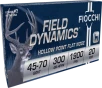 Fiocchi 4570B Field Dynamics 45-70Gov 300gr Hollow Point Flat Nose 20 Per Box 10 Case