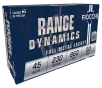 Fiocchi 45A500 Range Dynamics 45ACP 230gr Full Metal Jacket 50 Per Box 10 Case
