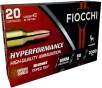 Fiocchi 6CMTT Hyperformance 6mmCreedmoor 80gr Barnes Tipped TSX 20 Per Box 10 Case