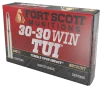 Fort Scott Munitions 3030130SCV Tumble Upon Impact  TUI  Rifle 30-30Win 130gr Solid Copper Spun 20 Per Box 10 Case