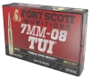 Fort Scott Munitions 7MM08120SCV1 Tumble Upon Impact  TUI  Rifle 7mm-08Rem 120gr Solid Copper Spun 20 Per Box 10 Case