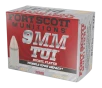 Fort Scott Munitions 9MM080SCVNIC Tumble Upon Impact  TUI  9mmLuger 80gr Solid Copper Spun 20 Per Box 25 Case