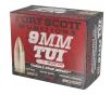Fort Scott Munitions 9MM125SCVSS Tumble Upon Impact  TUI  9mmLuger Subsonic 125gr Solid Copper Spun 20 Per Box 25 Case