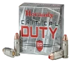 Hornady 91296 Critical Duty 357Sig 135gr Hornady FlexLock 20 Per Box 10 Case