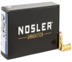 Nosler 51017 Assured Stopping Power Handgun 9mmLuger 115gr Jacketed Hollow Point 50 Per Box 10 Case