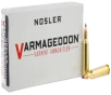 Nosler 65155 Varmageddon 22-250Rem 55gr Flat Base Tipped 20 Per Box 10 Case