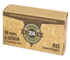 PATRIOT SPORTS LLC P9MM115F 9mm 115gr Full Metal Jacket 50 Per Box 20 Case