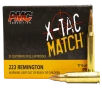 PMC 223XM X-Tac Match 223Rem 77gr Open Tip Match 20 Per Box 10 Case