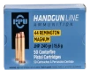 PPU PPH44MH Handgun 44RemMag 240gr Jacketed Hollow Point 50 Per Box 10 Case