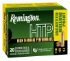 Remington Ammunition 28288 HTP 9mmLuger 115gr Jacketed Hollow Point 20 Per Box 25 Case