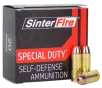 SinterFire Inc SF10125SD Special Duty  SD  10mmAuto 125gr Lead Free Frangible Hollow Point 20 Per Box 10 Case