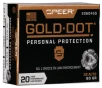 Speer 23604GD Gold Dot Personal Protection 32ACP 60gr Hollow Point 20 Per Box 10 Case