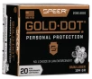 Speer 23618GD Gold Dot Personal Protection 9mmLuger 124gr Hollow Point 20 Per Box 10 Case