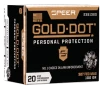 Speer 23913GD Gold Dot Personal Protection 327FederalMag 100gr Hollow Point 20 Per Box 10 Case