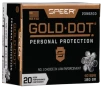 Speer 23962GD Gold Dot Personal Protection 40S W 180gr Hollow Point 20 Per Box 10 Case