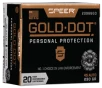 Speer 23966GD Gold Dot Personal Protection 45ACP 230gr Hollow Point 20 Per Box 10 Case
