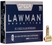 Speer 53955 Lawman 40S W 165gr Total Metal Jacket Flat Nose 50 Per Box 20 Case