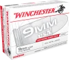 Winchester Ammo USA9W USA 9mmLuger 115gr Full Metal Jacket 200 Per Box 5 Case