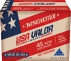 Winchester Ammo USAV45A USA Valor 45ACP 230gr Full Metal Jacket 100 Per Box 5 Case