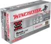 Winchester Ammo WC92 Super X 9mmLuger 124gr Winclean Brass Enclosed Base 50 Per Box 10 Case