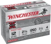 Winchester Ammo X12MT4 Super X Magnum Turkey 12Gauge 2 75  1 1 2oz Copper Plated 4Shot 10 Box 10 Case