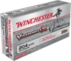 Winchester Ammo X204P Varmint X 204Ruger 32gr Polymer Tip Rapid Expansion 20 Per Box 10 Case