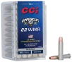 CCI 22WMRUP Uppercut 22WMR 40gr Jacketed Hollow Point 50 Per Box 40 Case