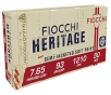 Fiocchi 765B Heritage 7 65x21mmParabellum 93gr Semi Jacketed Soft Point 50 Per Box 20 Case