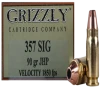 Grizzly Ammo GC357S2 357Sig 90gr Jacketed Hollow Point 20 Per Box 10 Case