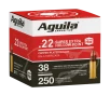 Aguila 1B221103 Super Extra Rimfire 22LR 38gr Copper Plated Hollow Point 250 Per Box 8 Case
