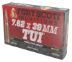 Fort Scott Munitions 762X39117SCV Tumble Upon Impact  TUI  Rifle 7 62x39mm 117gr Solid Copper Spun 20 Per Box 10 Case