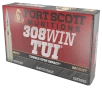Fort Scott Munitions 308150SCV2 Tumble Upon Impact  TUI  Rifle 308Win 150gr Solid Copper Spun 20 Per Box 10 Case