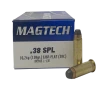 Magtech 38C Range Training 38Special 158gr Semi Jacketed Soft Point Flat 50 Per Box 20 Case