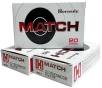 Hornady 83411 Match 22Creedmoor 80gr Extremely Low Drag-Match 20 Per Box 10 Case