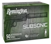 Remington Ammunition 28428 Subsonic 45ACP 230gr Flat Nose Enclosed Base 50 Per Box 10 Case
