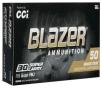 CCI 5205 Blazer Brass Handgun 30Super Carry 115gr Full Metal Jacket Flat Nose 50 Per Box 20 Case