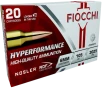Fiocchi 6CMRD Hyperformance Match 6mmCreedmoor 105gr Nosler Reduced Drag Factor 20 Per Box 10 Case