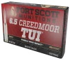 Fort Scott Munitions 65CM-140-SCV2 Tumble Upon Impact  TUI  6 5Creedmoor 140gr Solid Copper Spun 20 Per Box 10 Case
