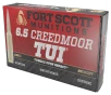 Fort Scott Munitions 65CM130SCV2 Tumble Upon Impact  TUI  Rifle 6 5Creedmoor 130gr Solid Copper Spun 20 Per Box 10 Case