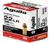 Aguila 1B220335 Super Extra Rimfire 22LR 38gr Copper Plated Hollow Point 50 Per Box 40 Case