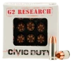 G2 Research G00621 Civic Duty 380ACP 64gr Copper Expansion Projectile 20 Per Box 25 Case