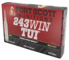Fort Scott Munitions 243058SCV Tumble Upon Impact  TUI  Rifle 243Win 58gr Solid Copper Spun 20 Per Box 10 Case