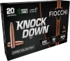Fiocchi 243BHC Knock Down 243Win 80gr Copper Hollow Point 20 Per Box 10 Case