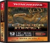 Winchester Ammo X12CLF Copper Impact 12Gauge 2 75  1oz Sabot Slug Shot 5 Per Box 20 Case
