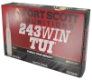 Fort Scott Munitions 243070SCV Tumble Upon Impact  TUI  Rifle 243Win 70gr Solid Copper Spun 20 Per Box 10 Case