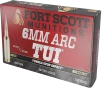 Fort Scott Munitions 6ARC-090-SCV2 Tumble Upon Impact  TUI  6ARC 90gr Solid Copper Spun 20 Per Box 10 Case