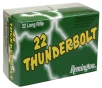 Remington Ammunition 21238 Thunderbolt Rimfire 22LR 40gr Round Nose 50 Per Box 100 Case