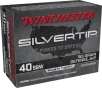 Winchester Ammo W40SWST Silvertip 40S W 155gr Silvertip Jacket Hollow Point 20 Per Box 10 Case