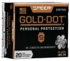Speer 23970GD Gold Dot Personal Protection 40S W 165gr Hollow Point 20 Per Box 10 Case